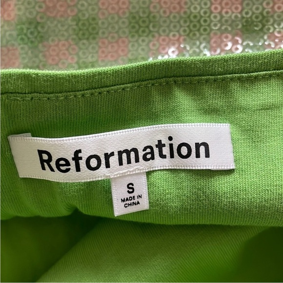 NWOT Reformation Sidney sequin mini dress, size S - Picture 5 of 13